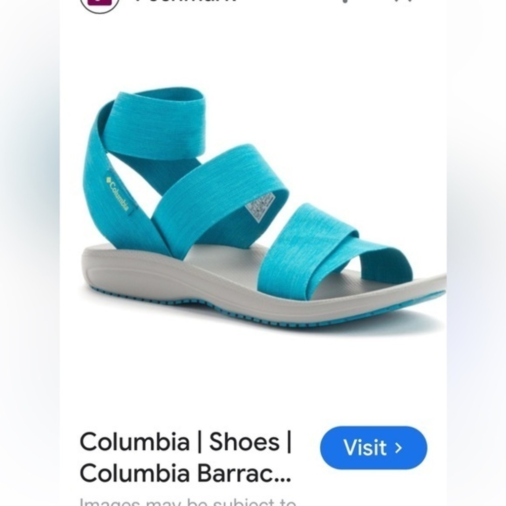 Columbia Barraca turquoise sandals sz 9